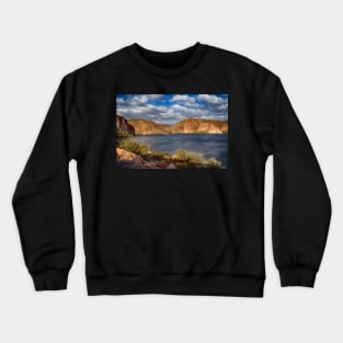 Afternoon At Canyon Lake Crewneck Sweatshirt